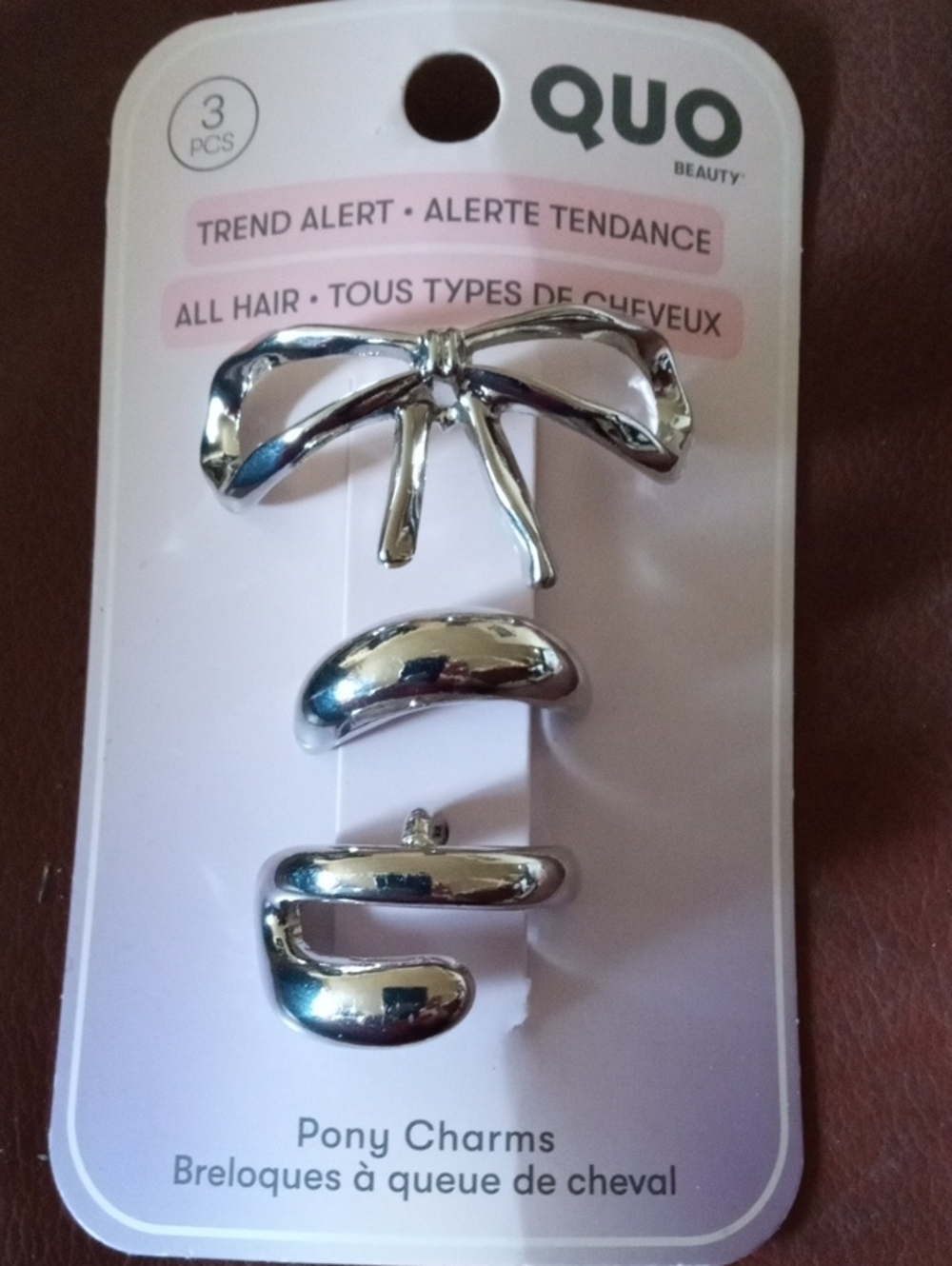 Silver Ponytail Charms - 3-Pack